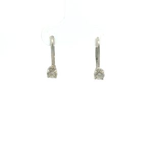 Diamond Lever Back Earrings