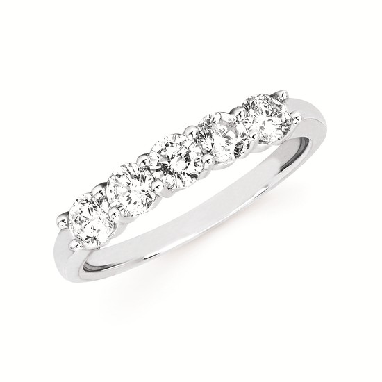 Anniversary rings: 5 Stone Diamond Anniversary Ring