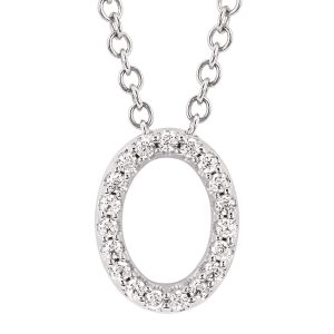 Diamond Oval Necklace