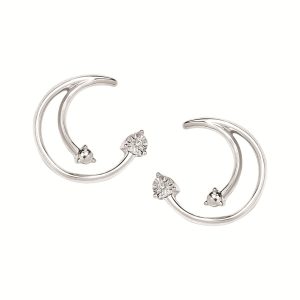 Diamond Swirl Earrings