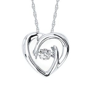 Shimmering Diamonds® Heart Necklace
