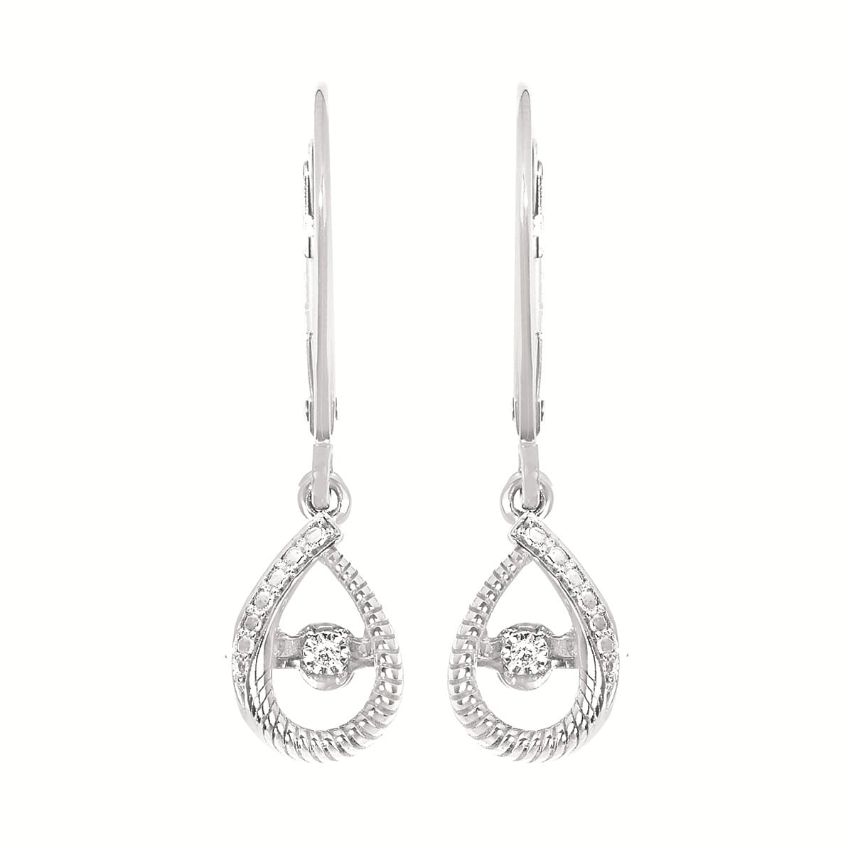 Shimmering Diamonds® Teardrop Earrings