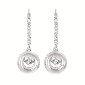 Shimmering Diamonds® Circle Earrings